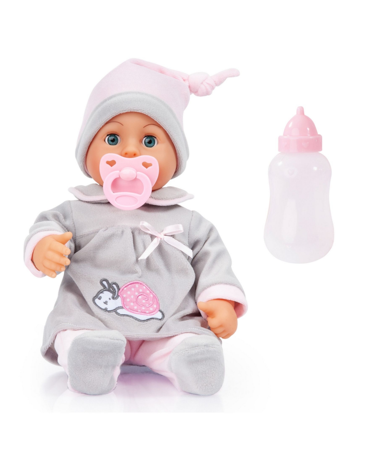 Redbox First Words 15" Baby Doll In Gray