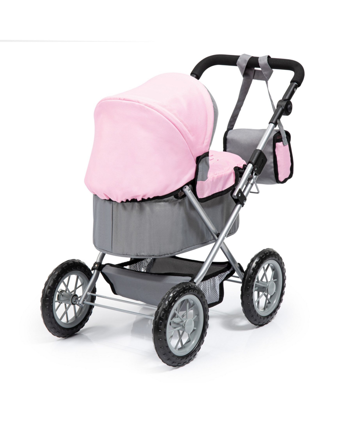 Redbox Trendy Pram Stroller For Toy Baby Dolls In Gray,pink