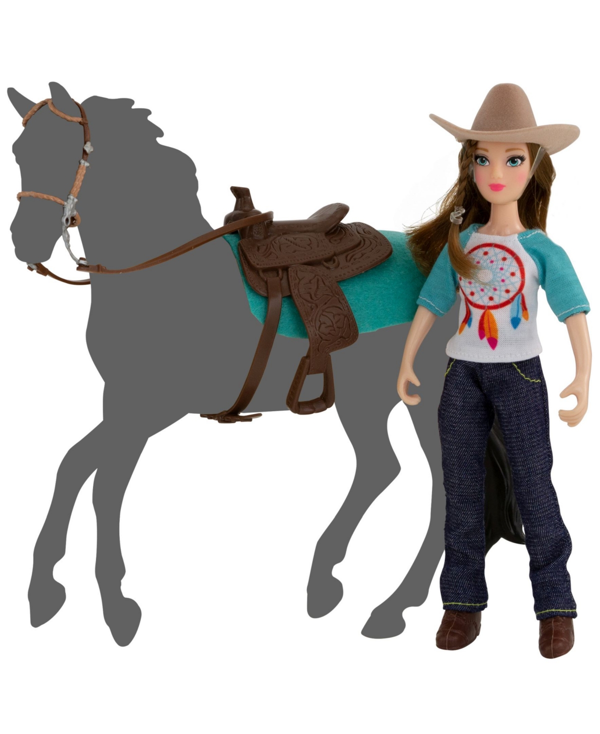 Breyer Classics Freedom Series Natalie Cowgirl Doll And Accessory 5 Piece Set In Multi