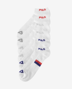Fila Men's Color Block Half Cushion Quarter Pack of 6