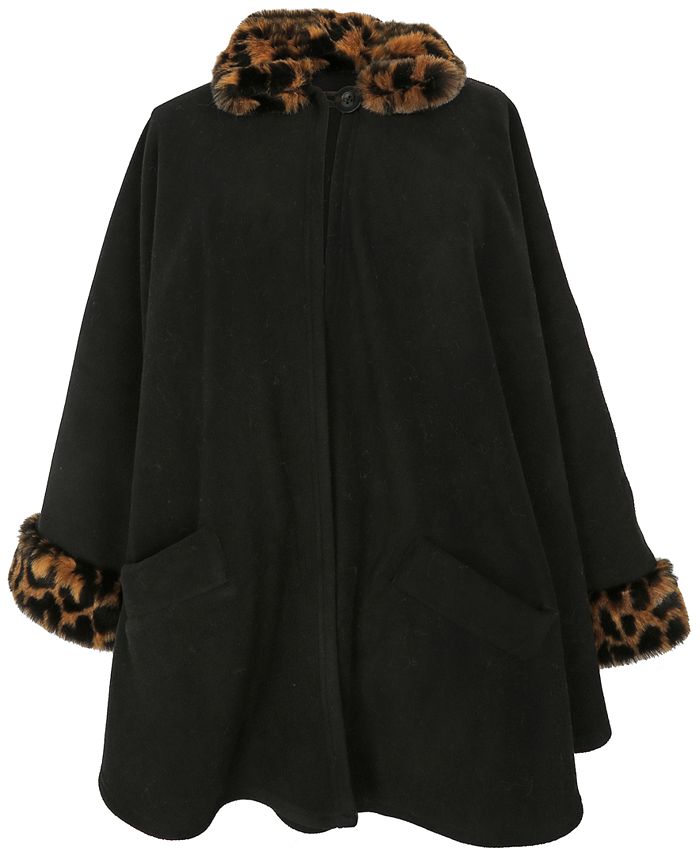 Cejon faux fur cape discount