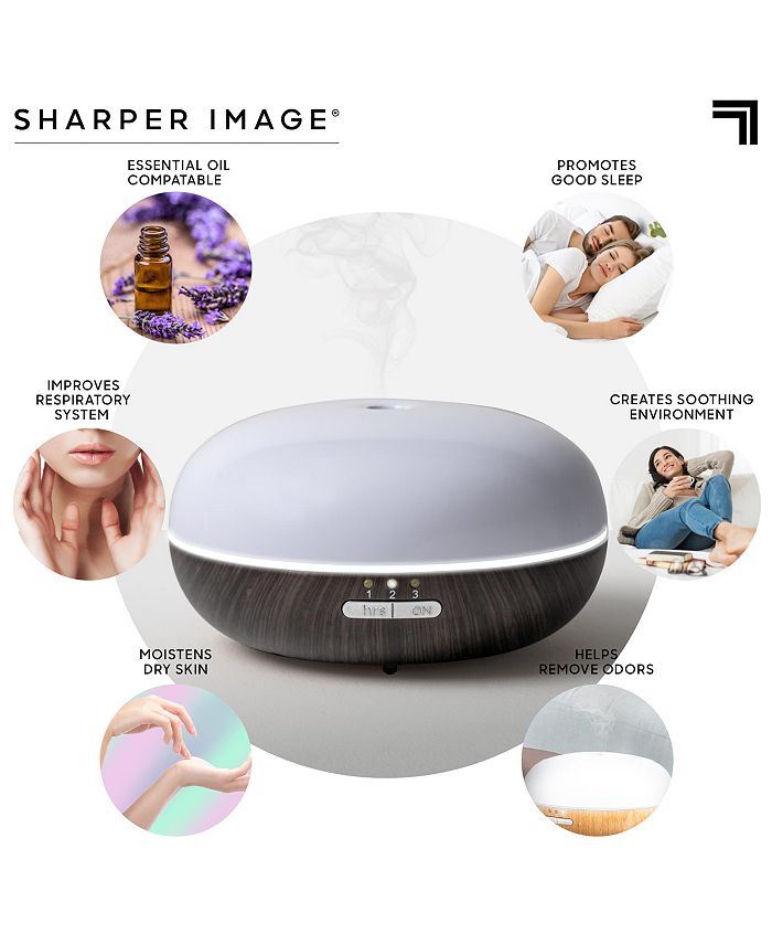 Sharper Image Diffuser Ultrasonic Aromatherapy Dome LED 100mL Macy's