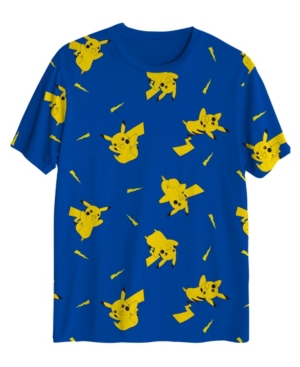 image of Big Boys Pikachu Lighting Bolt All Over T-shirt