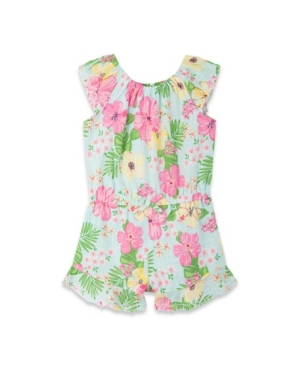 Little Me Baby Girls Tropical Woven Romper