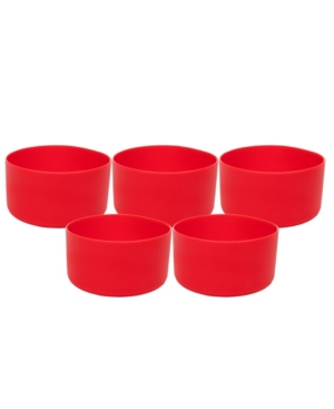 Mind Reader Silicone Hydro Bottle Sleeve Cup Holder Pack of 5