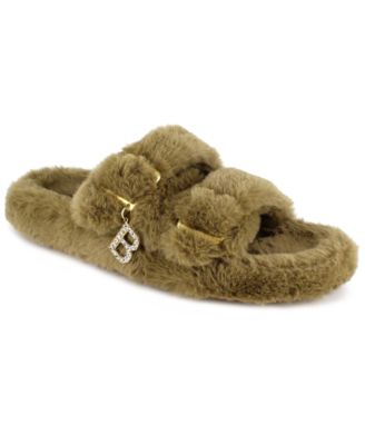 bebe fuzzy slides