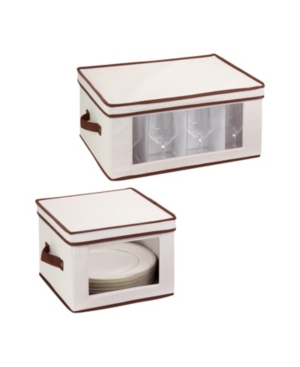 Honey Can Do 2-Pack Dishware or Closet Window Storage Boxes
