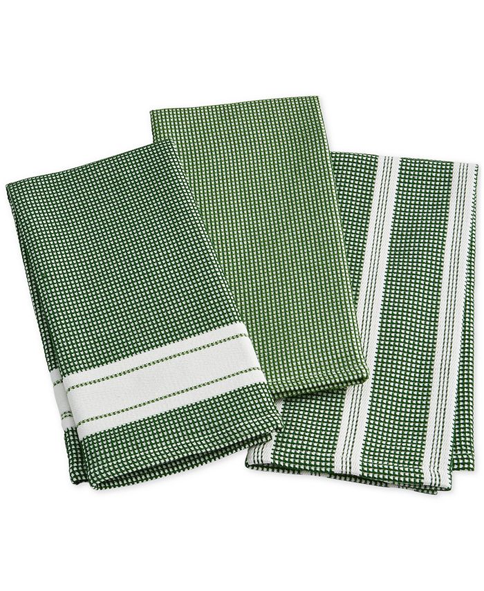  MARTHA STEWART Lint-Free Kitchen Towel 3-Pack Set, Iris,  18x28 : Health & Household