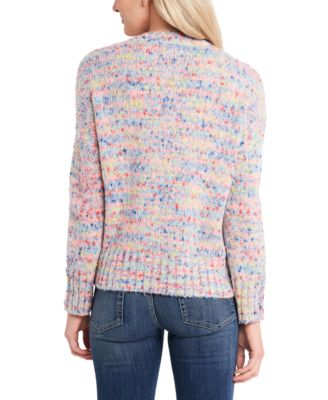 CeCe Rainbow Marled-Knit Sweater 