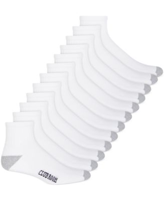 Club Room Men's Solid Ankle Socks - 12-Pack, Created for Macy's