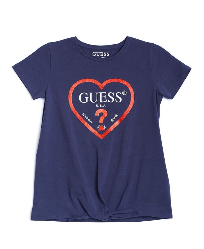 GUESS Big Girls Jersey Logo TShirt Macy's