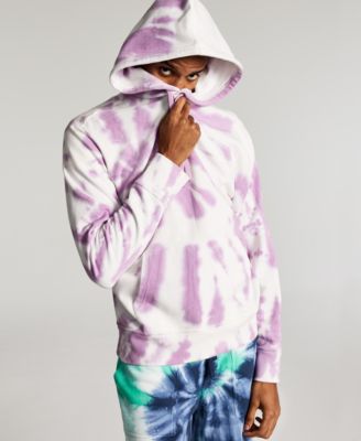 Sun + Stone - Men's Regular-Fit Tie-Dyed Fleece Hoodie