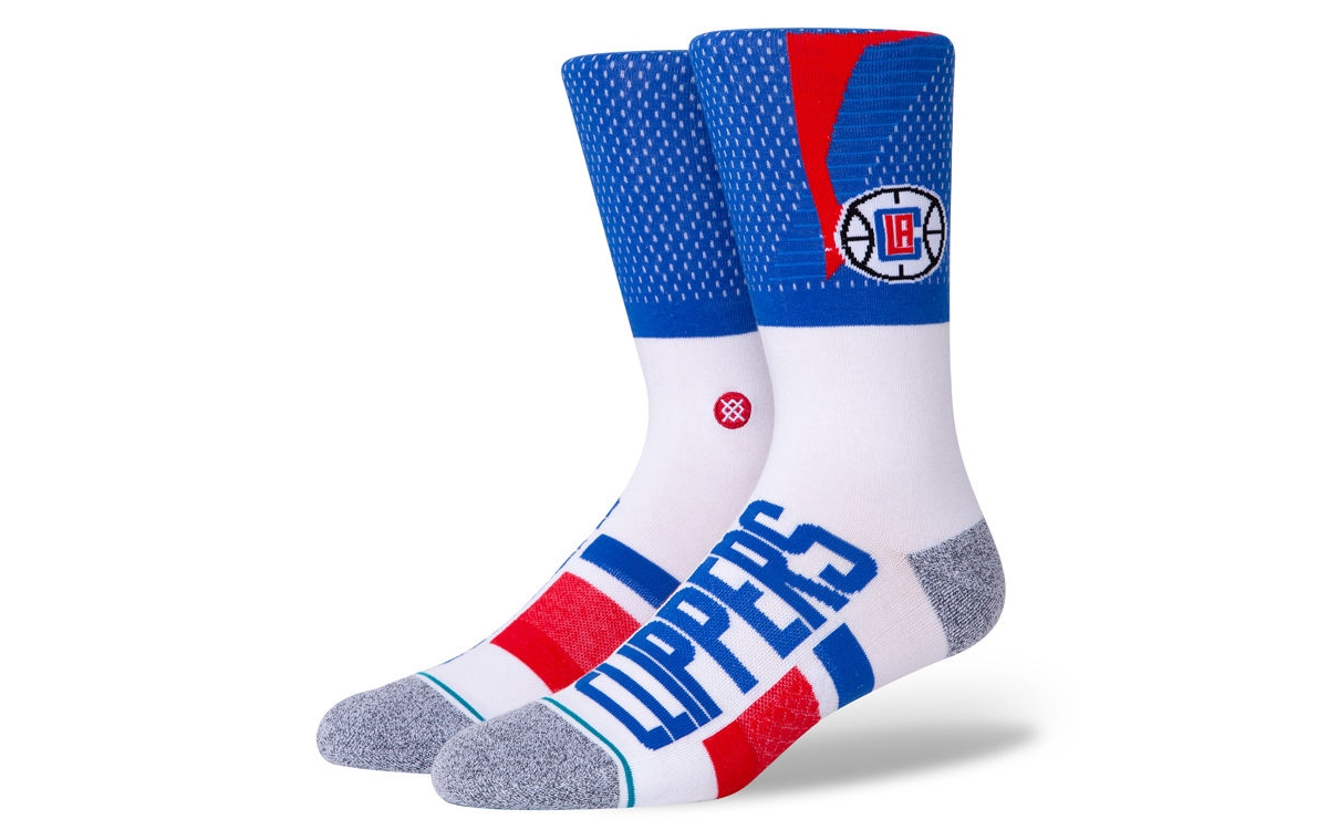 Men's Los Angeles Clippers Shortcut 2 Crew Socks - Blue/White