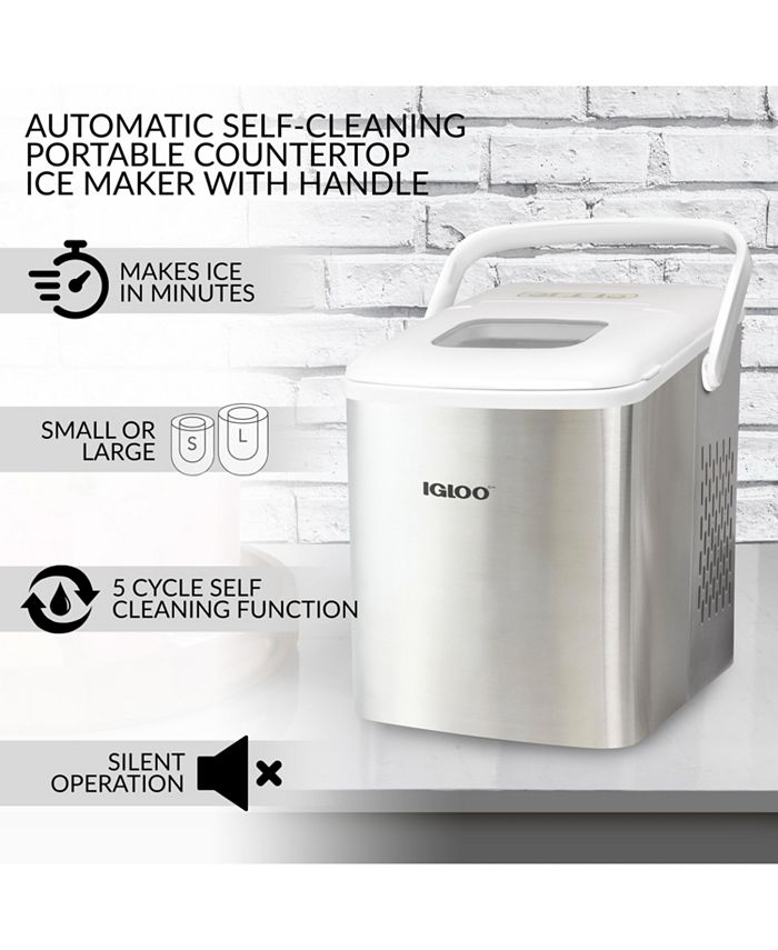 Igloo ICEB26HNSSWL 26Pound Automatic SelfCleaning Portable Countertop