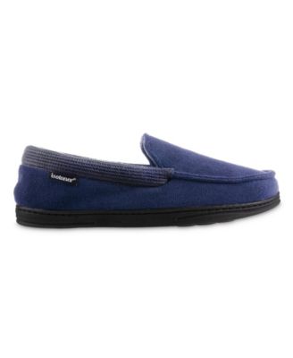 Signature Men's Microterry and Waffle Travis Moccasin Slippers