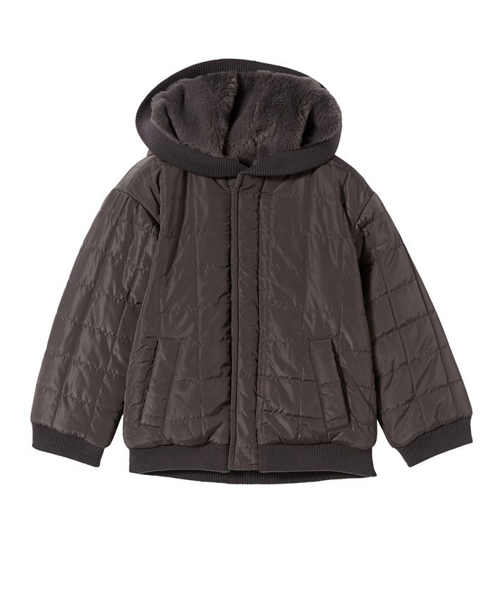 COTTON ON Big Boys Quilted Reversible Bomber Jacket - Macy's