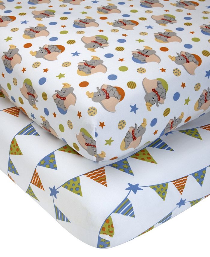 Disney Dumbo Fitted 2 Piece Crib Sheet Set Macy's
