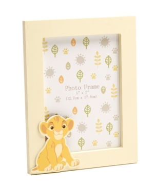 Disney Lion King Picture Frame With Simba, 7" X 9" In Beige