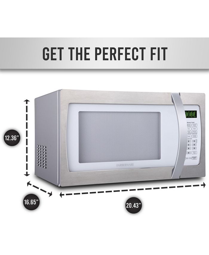 Farberware Professional 1.3 Cu. Ft. 1100Watt Microwave Oven with Smart