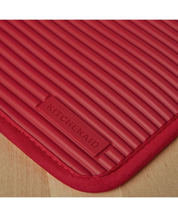 KitchenAid Ribbed Soft Silicone 2Pc. Pot Holder Set Macy's