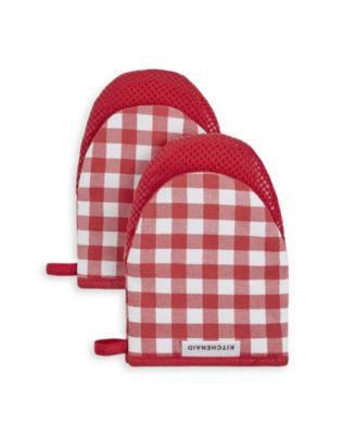 Gingham 2-Pc. Mini Oven Mitt Set