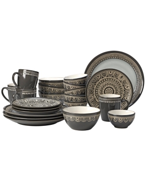 Over and Back 22-pc Dinnerware Set Service for 4