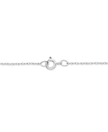 Macy's - Diamond Heart 18" Pendant Necklace (1/4 ct. t.w.) in 10K Yellow Gold or 10K White Gold