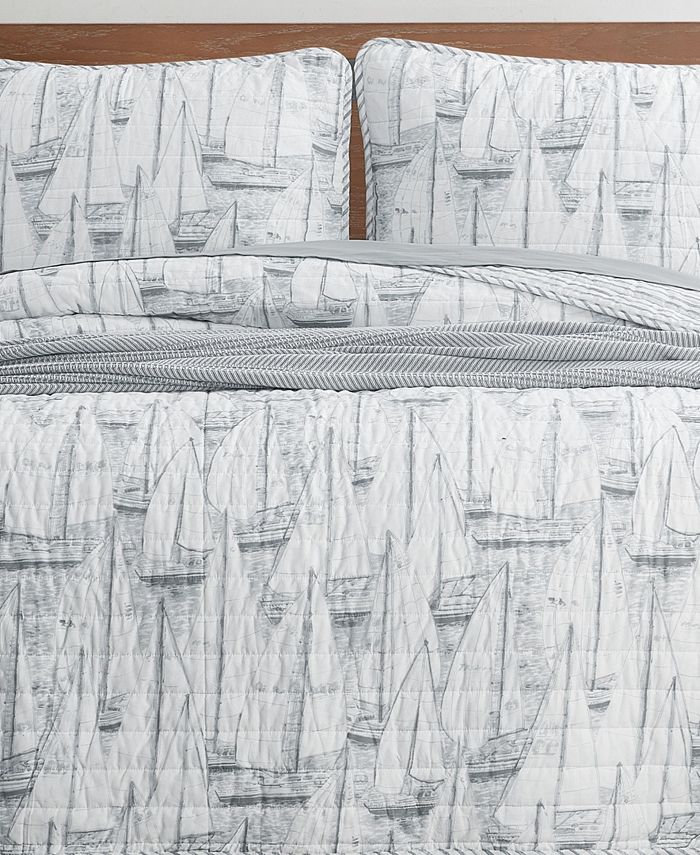 Nautica Clipper 3 Piece Full/Queen Quilt Set Macy's