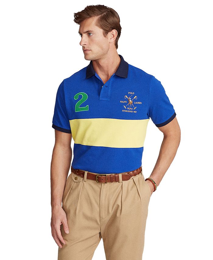 Polo Ralph Lauren Men's Custom Slim Fit Mesh Polo Shirt - Macy's