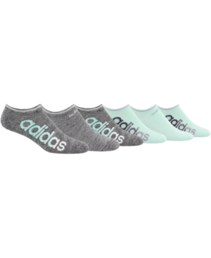 adidas Women's 6-Pk Linear Superlite Ii No-Show Socks