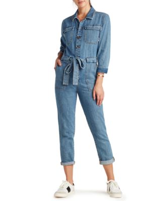 sam edelman denim jumpsuit