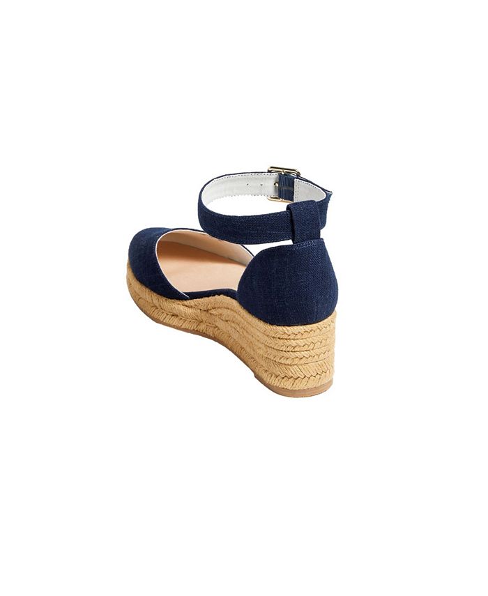 JACK ROGERS Womens Beige Crisscross Straps Padded Palmer Round Toe Wedge Slip On Espadrille Shoes M main image 0