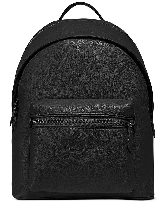 COACH - Men's Refined Pebbled Leather Charter Backpack