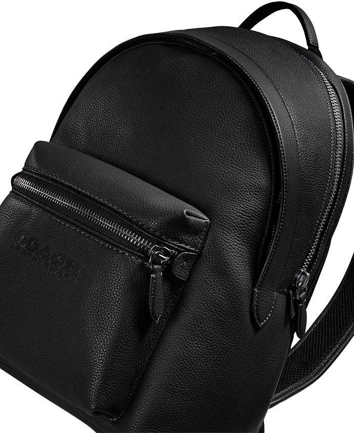 COACH - Men's Refined Pebbled Leather Charter Backpack