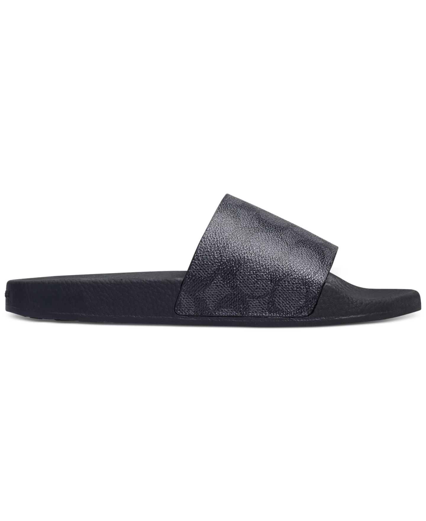 Женские сандалии COACH Udele Sport Slip-On Slide, цвет: Угольный / Чёрный — фото 2