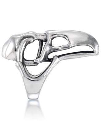 Men's Openwork Eagle Ring in Stainless Steel