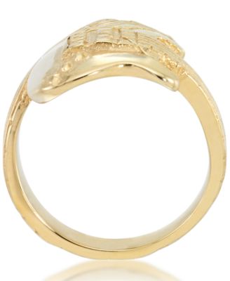 Men's Guitar Ring in Yellow Ion-Plated Stainless Steel 