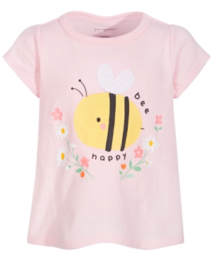 First Impressions Baby Girls Cotton Bee Happy T-Shirt Created for Macy's