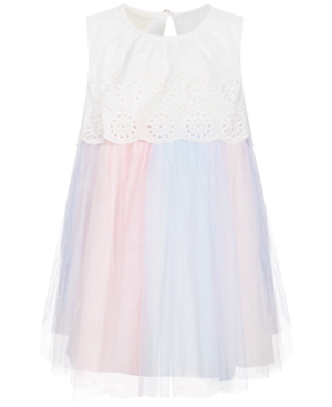 First Impressions Baby Girls Eyelet Tulle Dress Set Created for Macy's