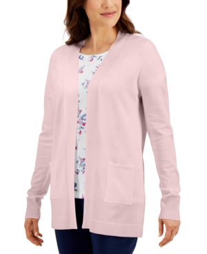 Karen Scott Open-Front Cardigan Created for Macy's