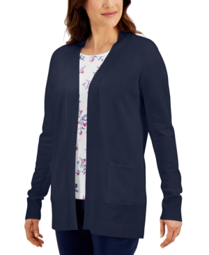 Karen Scott Open-Front Cardigan Created for Macy's