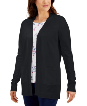 Karen Scott Open-Front Cardigan Created for Macy's