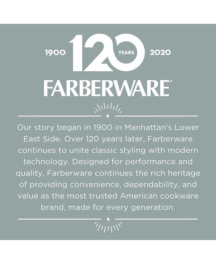 Farberware Dishwasher Safe High Performance Nonstick Deep Frying Pan with Helper Handle