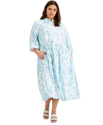 macys plus size dresses white