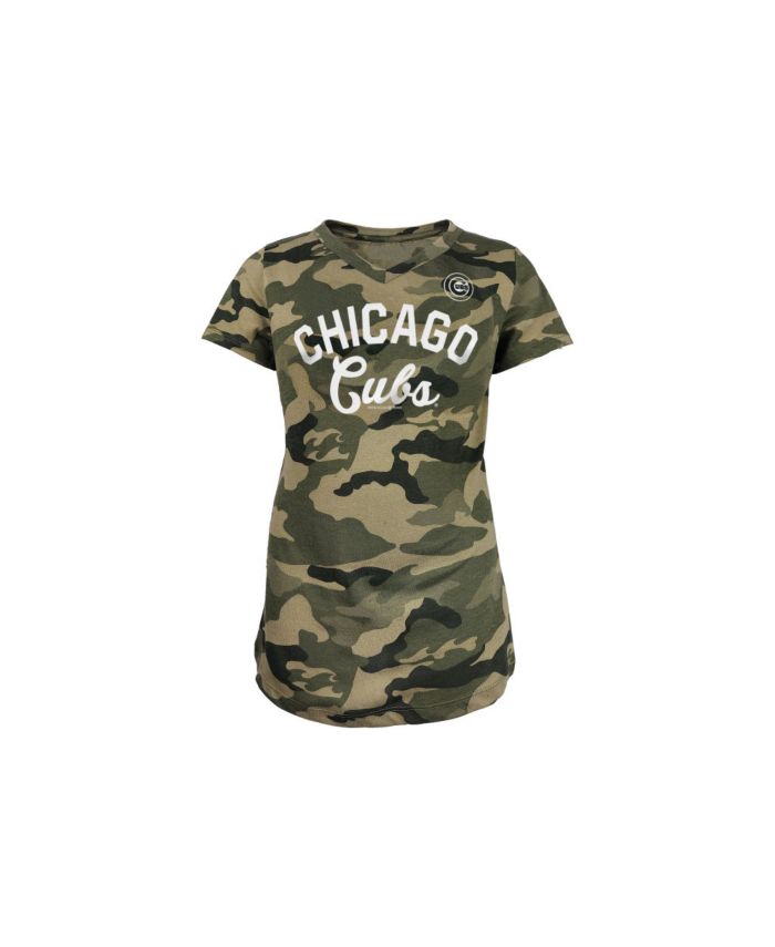 5th & Ocean Youth Girls Chicago Cubs Camo V-neck T-Shirt & Reviews - MLB - Sports Fan Shop - Macy's