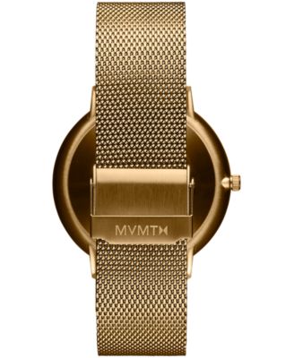 MVMT Men's Legacy Slim Gold-Tone Mesh Bracelet Watch 42mm