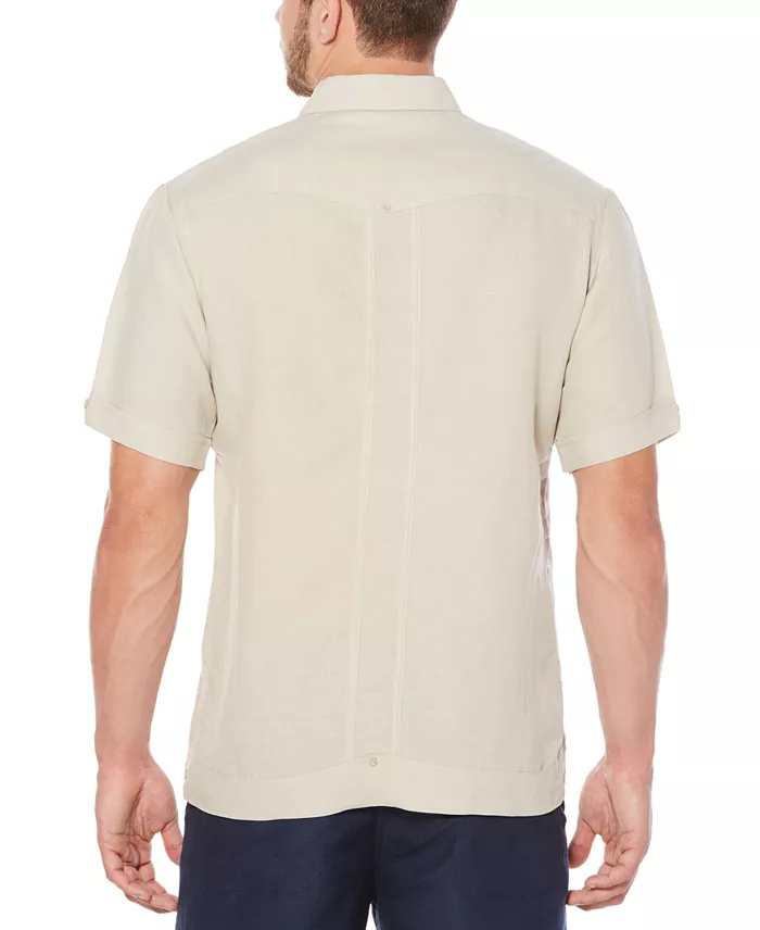 Short-Sleeve Embroidered Guayabera Shirt - thumbnail 10