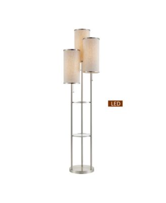 Eleanor 66" LED Tri-Light Shelf Floor Lamp