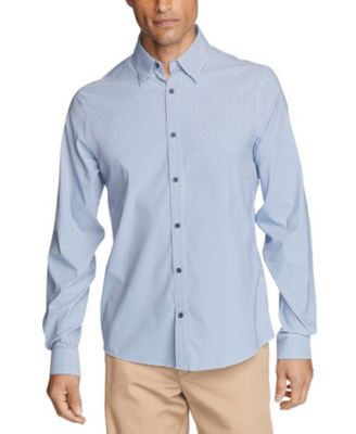 Tommy Hilfiger Men's No-Tuck Casual Slim Fit Stretch Dress Shirt ...