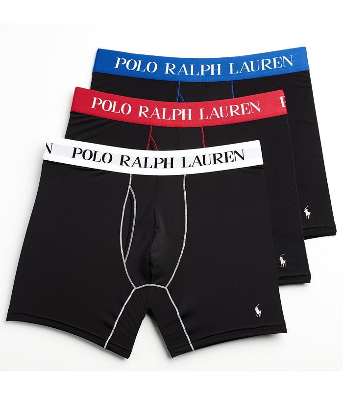 Shop Polo Ralph Lauren Stretch Boxer Briefs (3 Pack) NWBBP3-FHA5 multi
